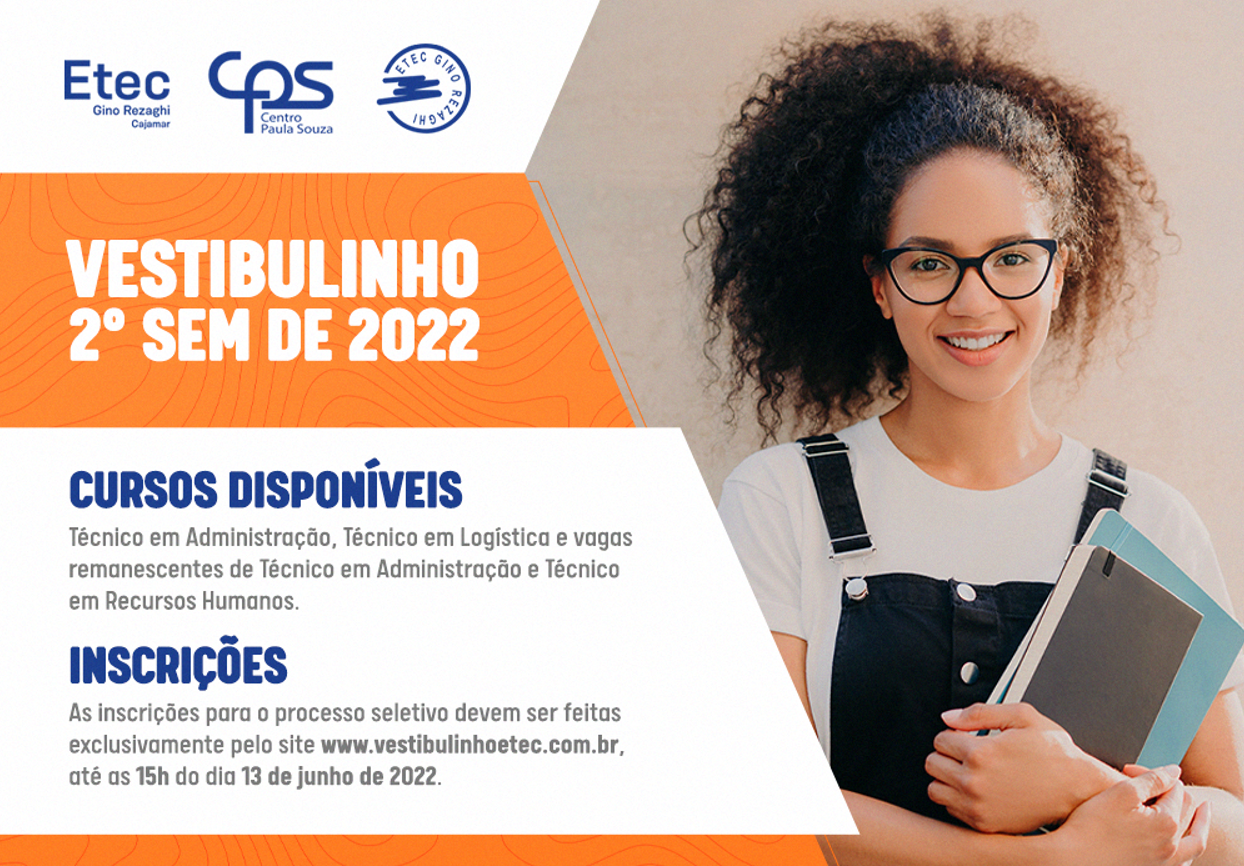 Etecs abrem as inscrições do Vestibulinho para o 2º semestre 2023